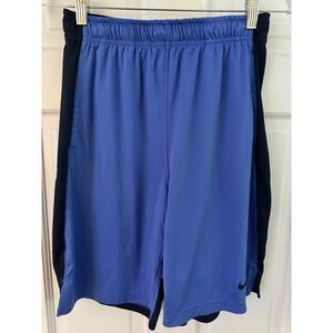 Youth Nike Dry-Fit‎ Blue Shorts w/ Black Youth Size XL Summer